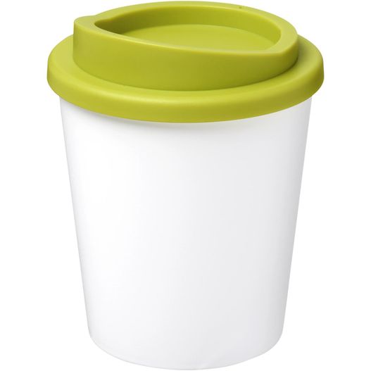 eine weiße tasse mit grünem deckel Americano® Espresso 250 ml Isolierbecher (Bild 1)