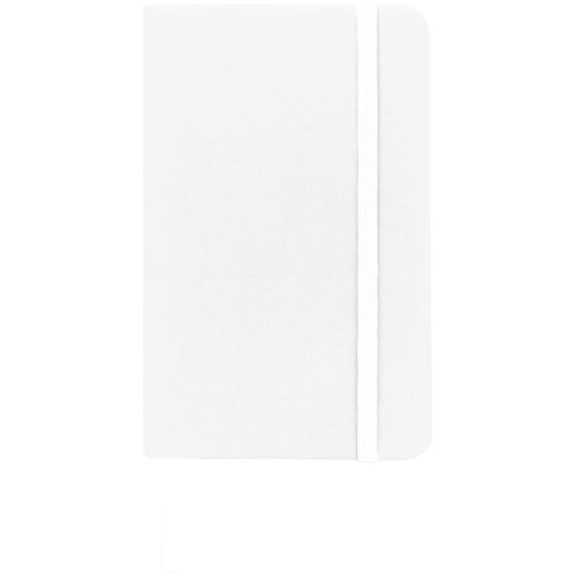 ein weißes notizbuch mit einer leeren seite oben Spectrum A6 Hard Cover Notizbuch (Bild 1)