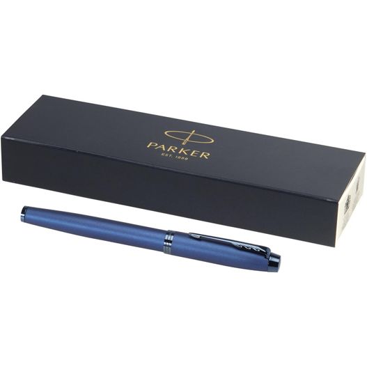 ein stift in einer box mit einem stift darin Parker IM Tintenroller (schwarze Mine) (Bild 1)
