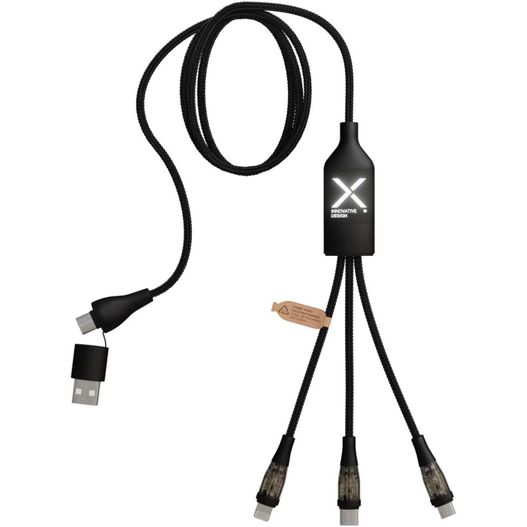 SCX.design C50 100 W/5 A 5-in-1 Schnellladekabel mit Digitalanzeige (Bild 1)