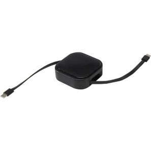 Gloas Aufrollbares 5 in 1 Kabel aus Recyclingmaterial mit Datensynchronisierung und 100 W Schnellladefunktion sowie Smartphon