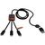 SCX.design C38 40W 5-in-1 Ladekabel aus rPET in quadratischem Bambusgehäuse mit Leuchtlogo (Bild 4)