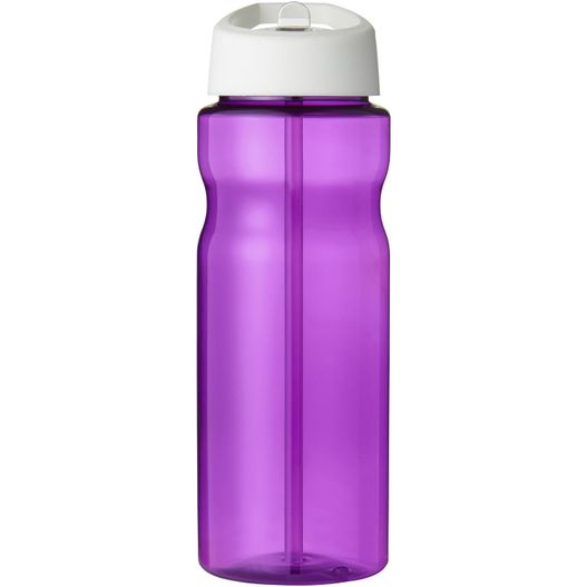 eine lila wasserflasche mit weißem deckel H2O Active® Eco Base 650 ml Sportflasche mit Ausgussdeckel (Bild 1)