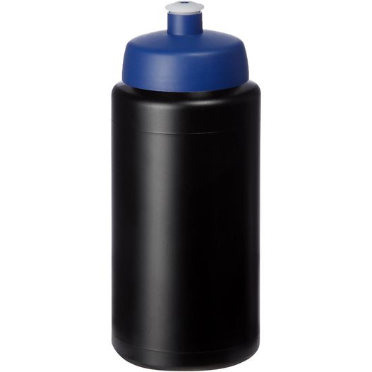 eine schwarze und blaue wasserflasche mit blauem deckel Baseline® Plus grip 500 ml Sportflasche mit Sportdeckel (Bild 1)