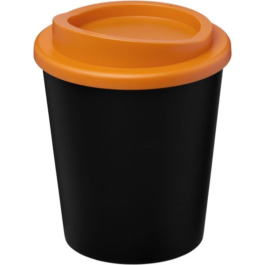 eine schwarze und orange tasse mit einem deckel Americano® Espresso 250 ml Isolierbecher (Bild 1)