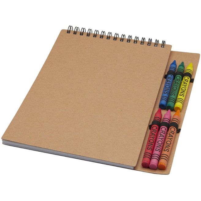 Produktabbildung Doodle A5 Softcover Spiralnotizbuch mit Farbstiftset Doodle A5 Softcover Spiralnotizbuch mit Farbstiftset