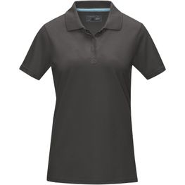 Graphite Poloshirt aus Bio-Baumwolle für Damen