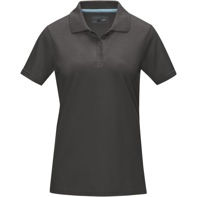 Graphite Poloshirt aus Bio-Baumwolle für Damen