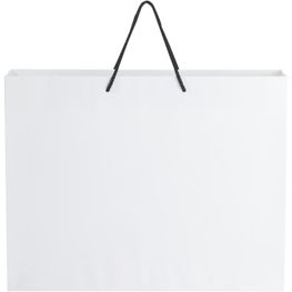 Produktabbildung Handgefertigte 170 g/m² Integra-Papiertüte mit Kunststoff Kordelgriffen – 45 × 10 × 35 cm Handgefertigte 170 g/m² Integra-Papiertüte mit Kunststoff Kordelgriffen – 45 × 10 × 35 cm