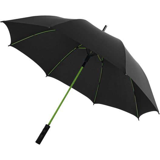 ein schwarzer regenschirm mit grünen trimmen auf weißem hintergrund Stark 23" Automatik-Sturmschirm (Bild 1)