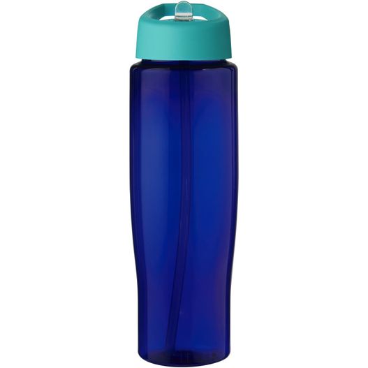 eine blaue wasserflasche mit grünem deckel H2O Active® Eco Tempo 700 ml Sportflasche mit Ausgussdeckel (Bild 1)