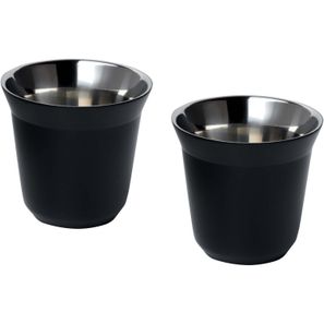 Duo 80 ml RCS-zertifiziertes Espressotassen Set aus Edelstahl