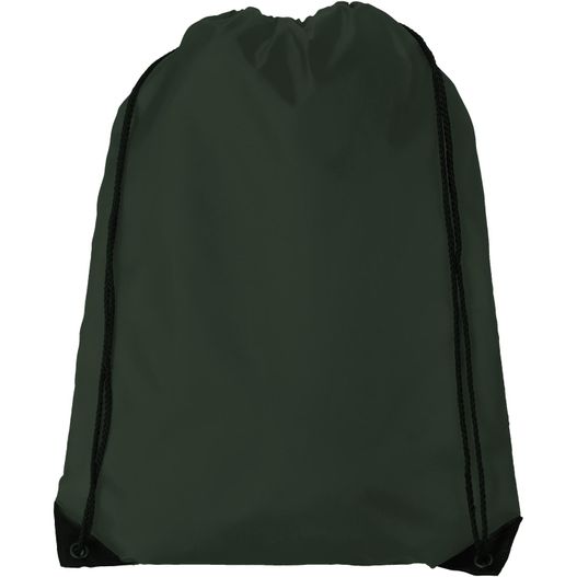 eine dunkelgrüne tasche mit schwarzer saite Oriole Premium Turnbeutel 5L (Bild 1)