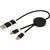 Alasia 30 cm 5-in-1 Kabel aus recyceltem Kunststoff für Datenübertragung und 27W Schnellladung (Bild 1)
