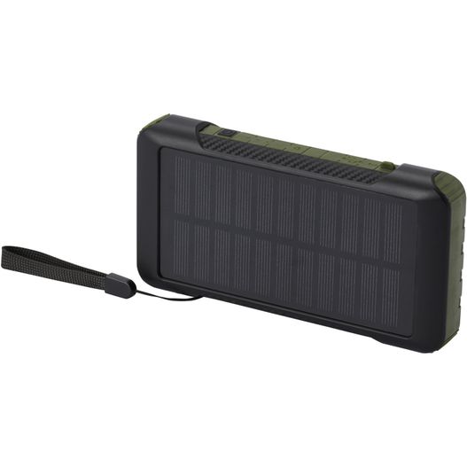 Soldy 10.000 mAh Solardynamo-Powerbank aus recyceltem GRS Kunststoff (Bild 1)
