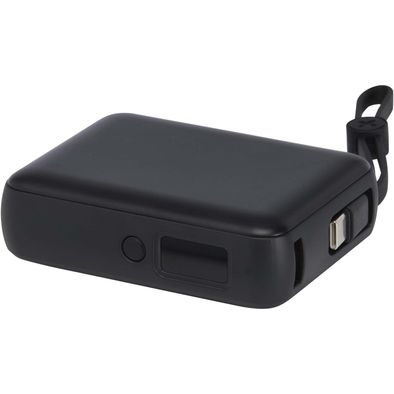 Acrux 35 W 10.000 mAh Tablet Powerbank mit integriertem Typ-C-Kabel aus recyceltem Kunststoff