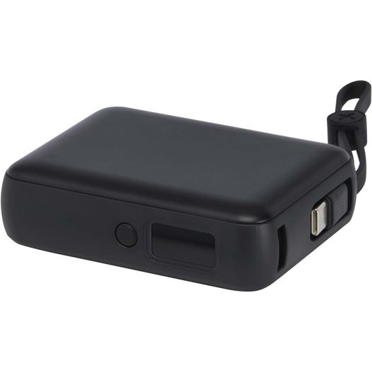 Acrux 35 W 10.000 mAh Tablet Powerbank mit integriertem Typ-C-Kabel aus recyceltem Kunststoff (Bild 1)