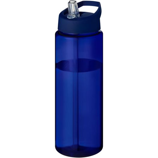eine blaue wasserflasche mit blauem deckel H2O Active® Eco Vibe 850 ml Sportflasche mit Ausgussdeckel (Bild 1)