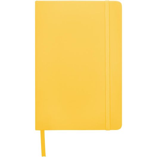 ein gelbes notizbuch mit einem gelben elastischen gurt Spectrum A5 Hard Cover Notizbuch (Bild 1)