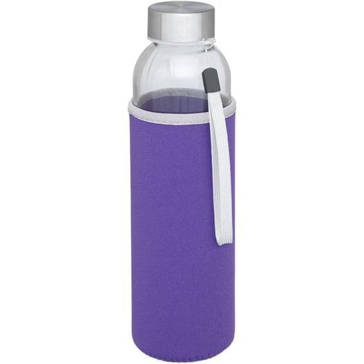 eine lila wasserflasche mit weißem griff Bodhi 500 ml Glas-Sportflasche (Bild 1)