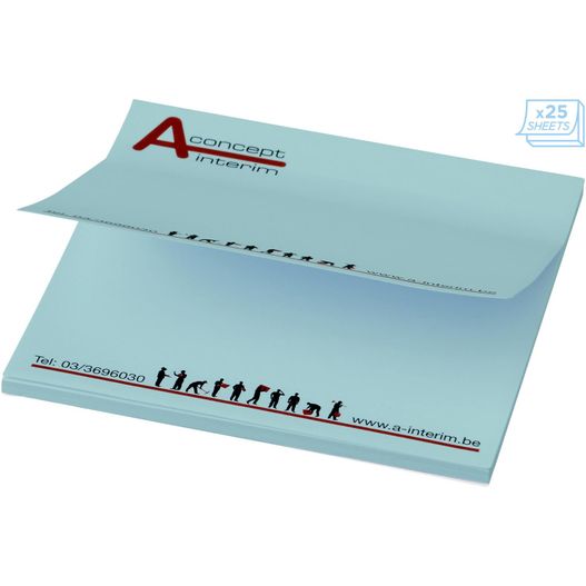 einen weißen umschlag mit einem blauen umschlag und einer roten linie Sticky-Mate® Haftnotizen 75x75 mm (Bild 1)