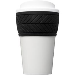 Brite-Americano® 350 ml Isolierbecher mit Schutzring Reifen-Design