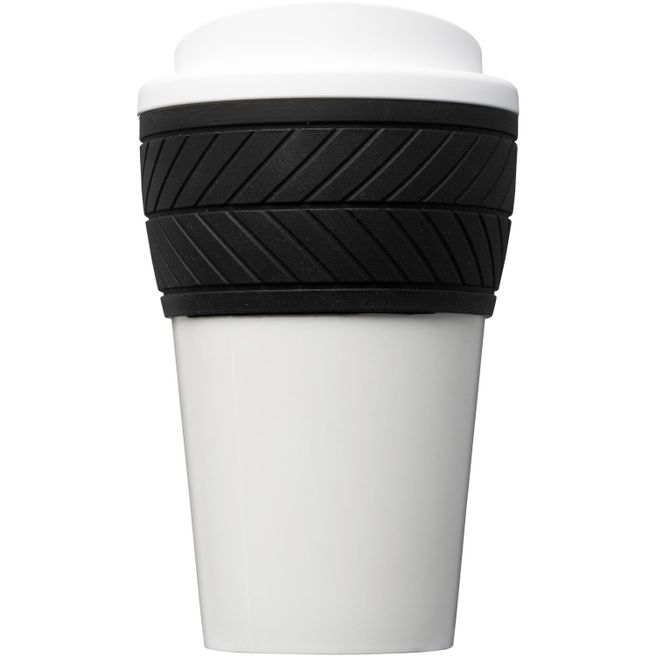 Produktabbildung Brite-Americano® 350 ml Isolierbecher mit Schutzring Reifen-Design Brite-Americano® 350 ml Isolierbecher mit Schutzring Reifen-Design