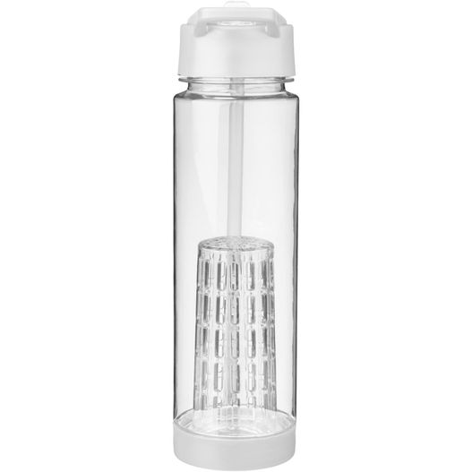 eine klare wasserflasche mit weißem deckel Tutti frutti 740 ml Tritan™ Sportflasche mit Infuser (Bild 1)
