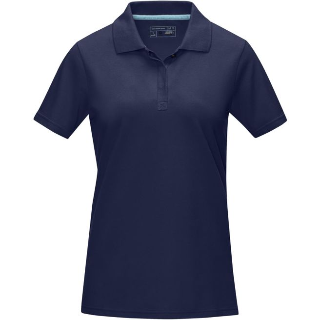 Graphite Poloshirt aus Bio-Baumwolle für Damen