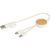 Chechia 30 cm 5-in-1 Kabel aus recyceltem Kunststoff für Datenübertragung und 27W Schnellladung mit Bambusdetails