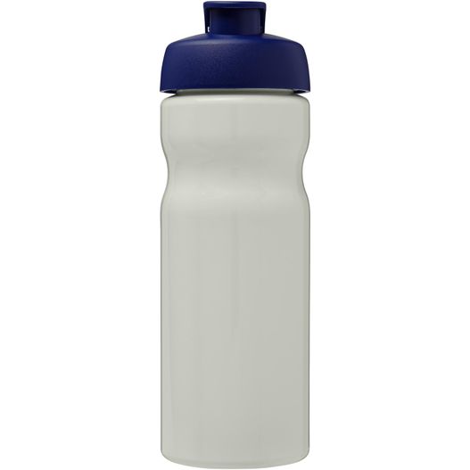 eine weiße sportflasche mit blauem deckel H2O Active® Eco Base 650 ml Sportflasche mit Klappdeckel (Bild 1)