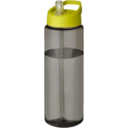 eine graue und gelbe wasserflasche mit stroh H2O Active® Eco Vibe 850 ml Sportflasche mit Ausgussdeckel (Bild 1)