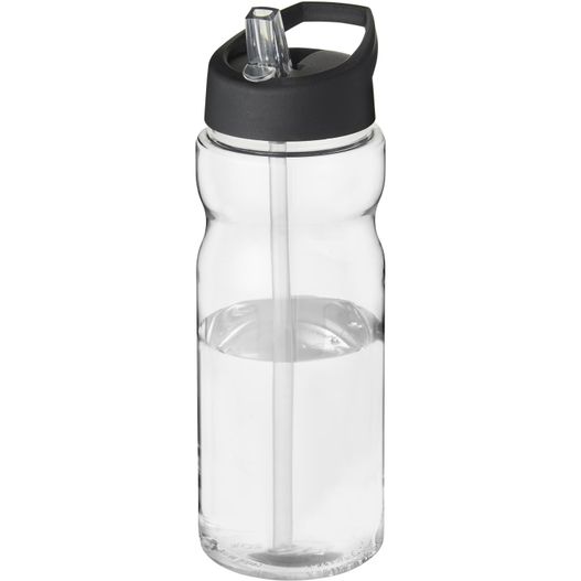 eine wasserflasche mit einem stroh darin H2O Active® Base 650 ml Sportflasche mit Ausgussdeckel (Bild 1)