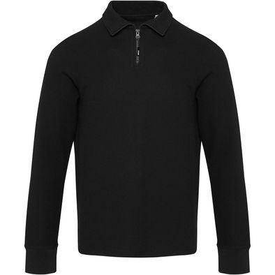 Zeus Langarm Poloshirt Unisex mit Reißverschluss