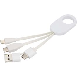 Troop 4-in-1 Ladekabel aus recyceltem Kunststoff