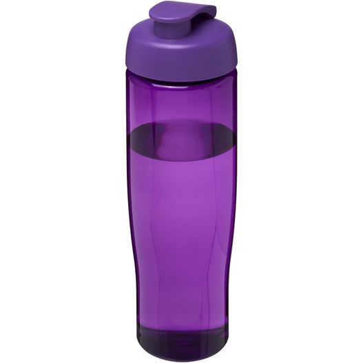 eine lila wasserflasche mit einem lila deckel H2O Active® Tempo 700 ml Sportflasche mit Klappdeckel (Bild 1)