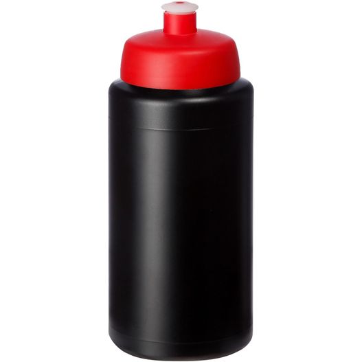eine schwarze flasche mit rotem deckel Baseline® Plus grip 500 ml Sportflasche mit Sportdeckel (Bild 1)