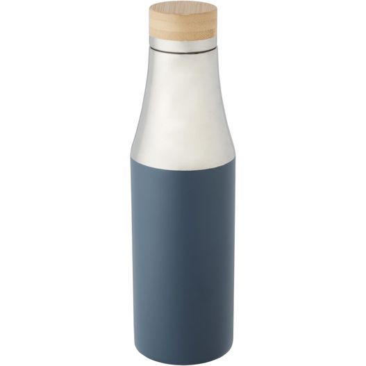 eine flasche mit einem holzdeckel und einem holzdeckel Hulan 540 ml Kupfer-Vakuum Isolierflasche mit Bambusdeckel (Bild 1)