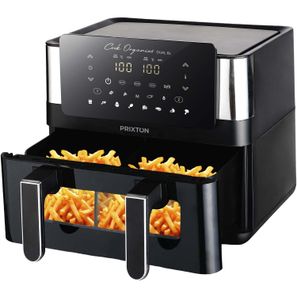 Prixton Cook Organics Doppel-Heißluftfritteuse 8L