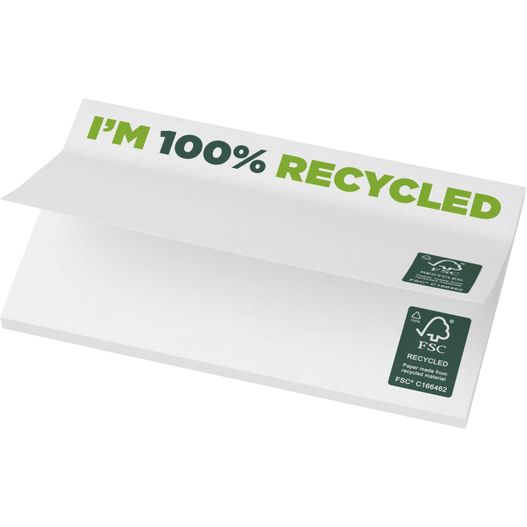 ein weißer umschlag mit einem grünen aufkleber darauf Sticky-Mate® recycelte Haftnotizen 127 x 75 mm (Bild 1)