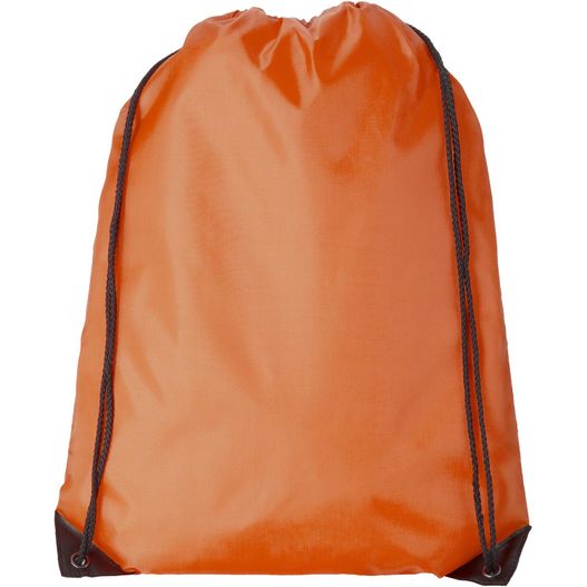 eine orange kommodetasche mit brauner saite Oriole Premium Turnbeutel 5L (Bild 1)