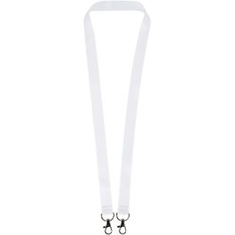 Leia Sublimation RPET-Lanyard mit 2 Metallhaken