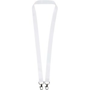 Leia Sublimation RPET-Lanyard mit 2 Metallhaken