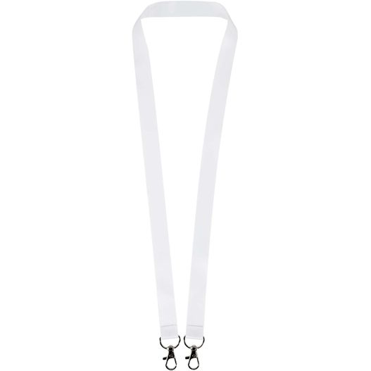 Leia Sublimation RPET-Lanyard mit 2 Metallhaken (Bild 1)