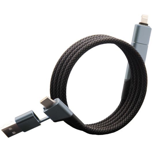 SCX.design C52 100W magnetisches, ultraschnelles 4-in-1 Ladekabel aus rPET (Bild 1)