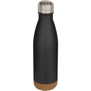 Cove 500 ml doppelwandige, vakuumisolierte Trinkflasche aus Edelstahl mit Korkdetails