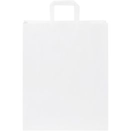 Kraftpapiertasche 80-90 g/m² mit flachen Griffen – 32 × 12 × 40 cm