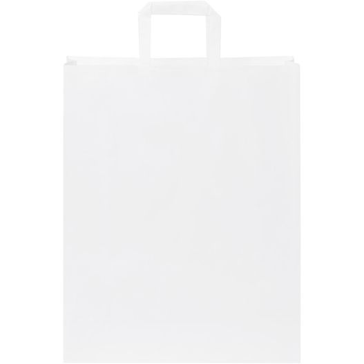 Kraftpapiertasche 80-90 g/m² mit flachen Griffen – groß (Bild 1)