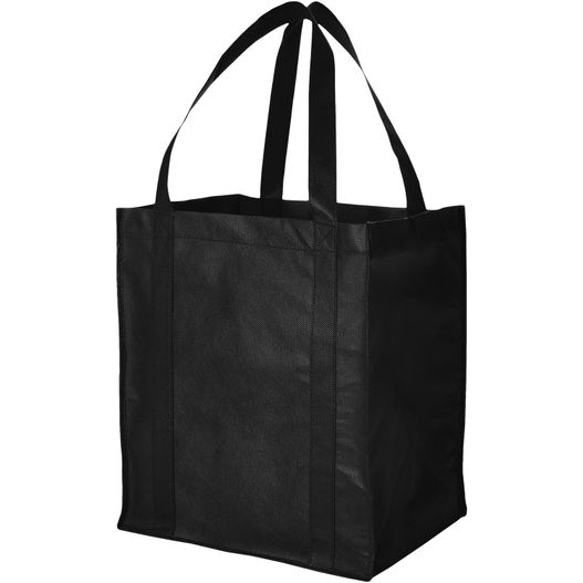 eine schwarze einkaufstasche mit schwarzem griff Liberty Non Woven Tragetasche 29L (Bild 1)