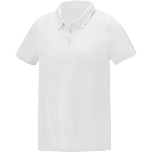 ein weißes poloshirt mit kragen Deimos Poloshirt cool fit mit Kurzärmeln für Damen (Bild 1)